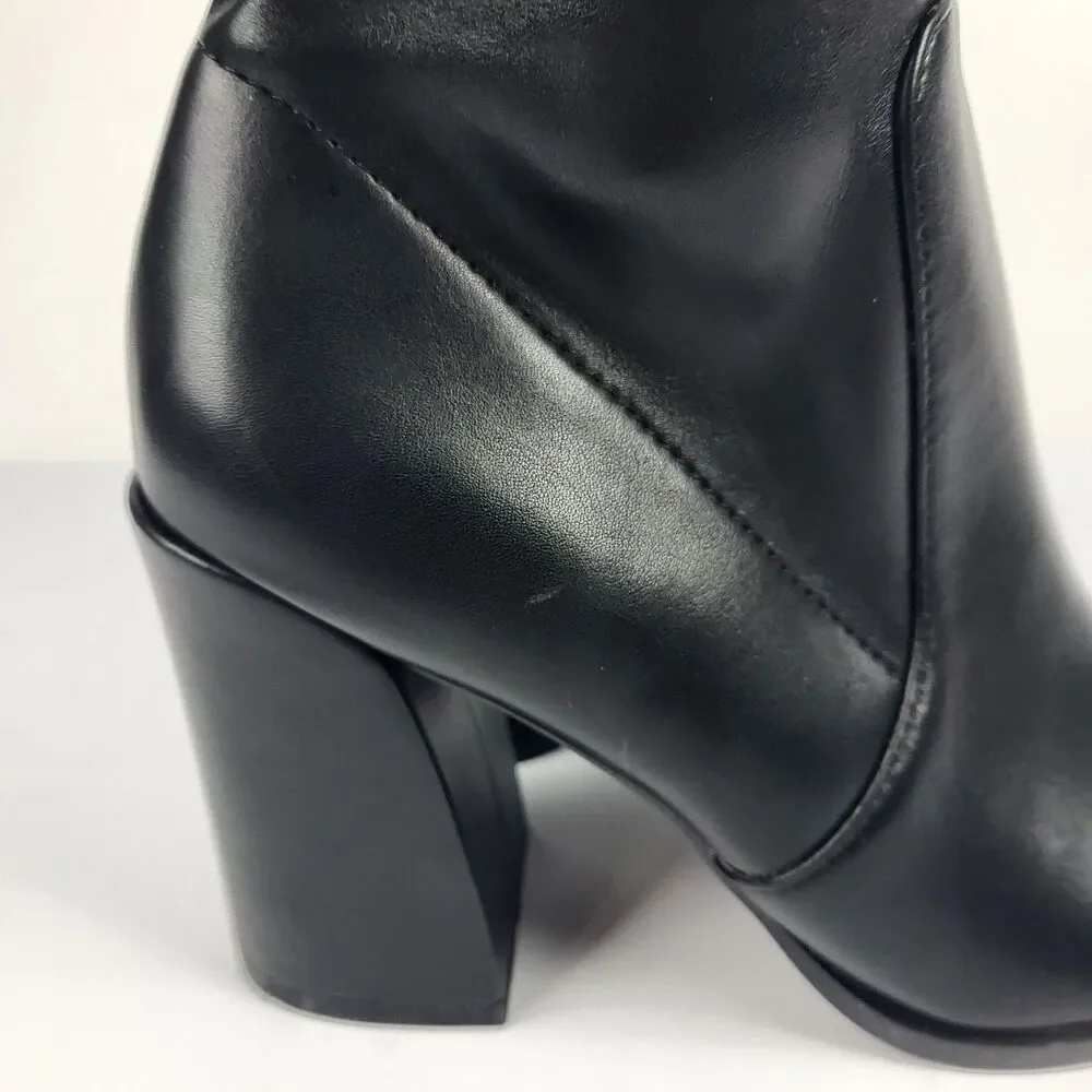 DV By Dolce Vita Women's Gollie Over The Knee Faux leather Boots Black Size 6